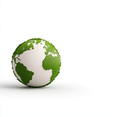 Obraz premium A stylized globe representing environmental awareness and sustainability.