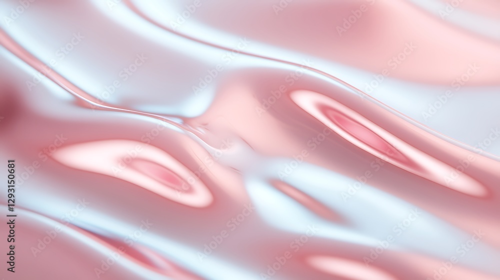 Poster abstract background with soft flowing texture in gentle pink and blue hues for modern design project