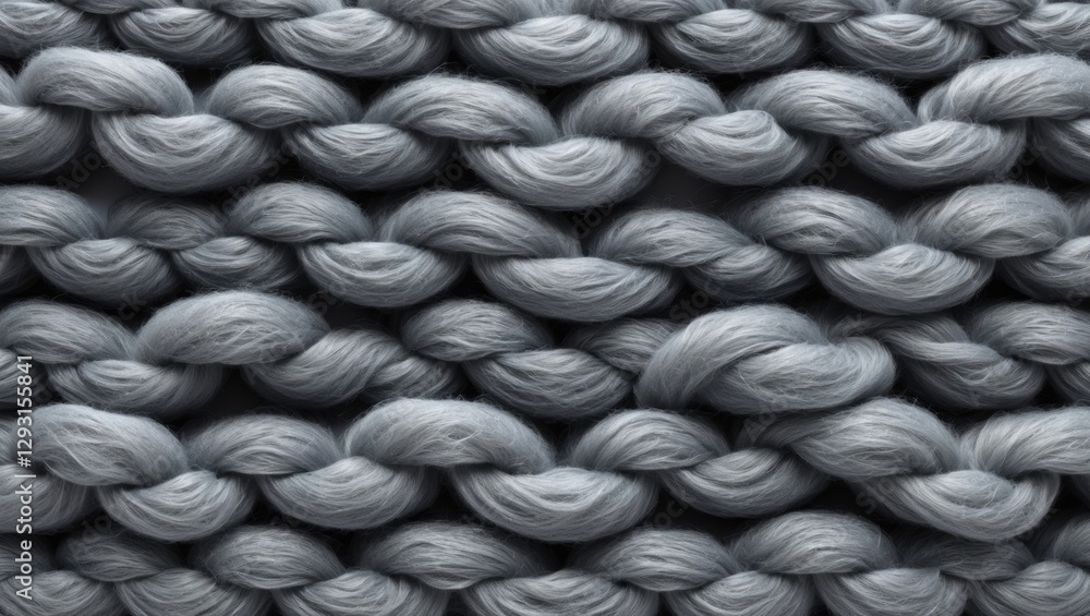 Poster gray curly wool texture seamless background for textiles and design applications showcasing a soft, 