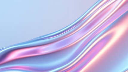 Obraz premium Abstract Flowing Light with Soft Pastel Colors in Smooth Waves and Graceful Curves for Creative Backgrounds