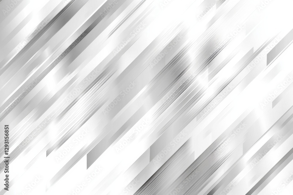 Poster dynamic abstract design showcasing diagonal lines and gradient in shades of gray and white for moder
