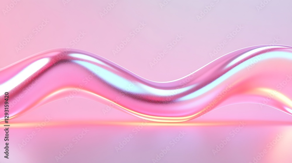 Poster abstract fluid shape with vibrant colors and smooth curves for modern design and background use