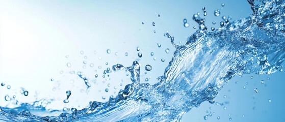 A splash of water with many small droplets