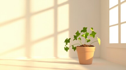 Elegant Indoor Plant in a Pot: A Simple Yet Stunning Home Decor