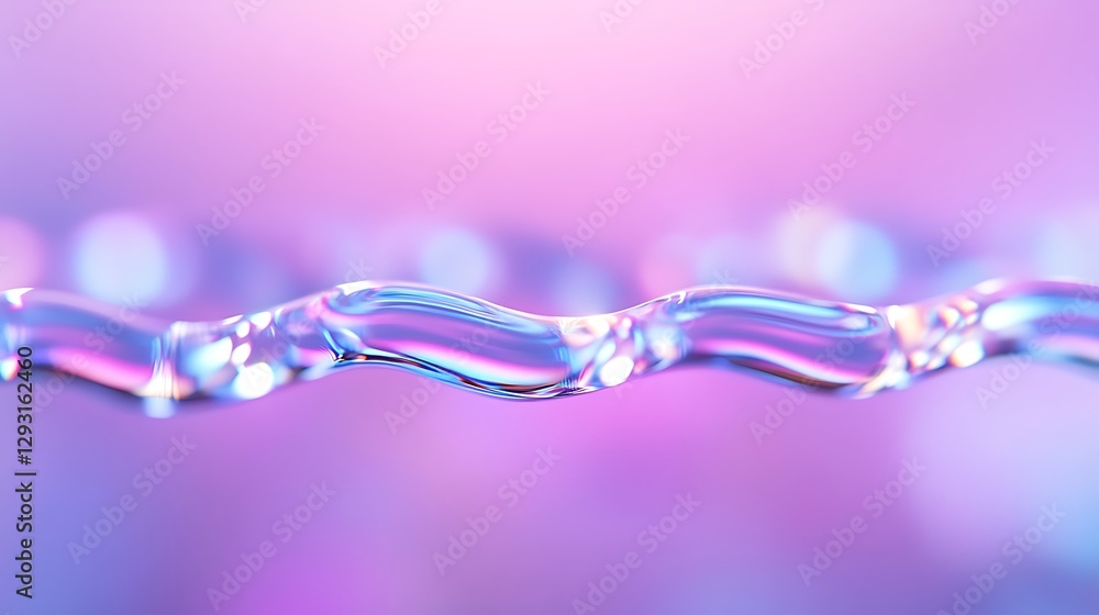 Poster abstract liquid wave pattern with soft colors and glowing details for creative backgrounds and desig