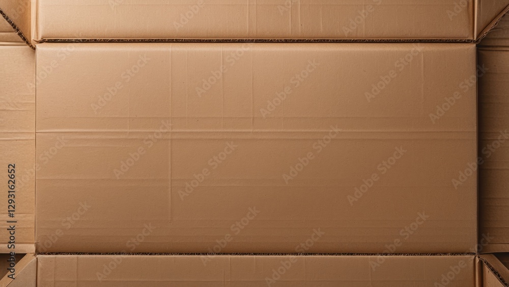 Poster brown cardboard surface texture with clean lines and minimalistic design ideal for packaging and cre