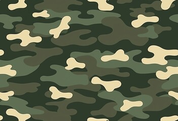 Discover the artistry of camo: A seamless all-over print wallpaper pattern blending classic camouflage with modern design elements for a striking, versatile look.

