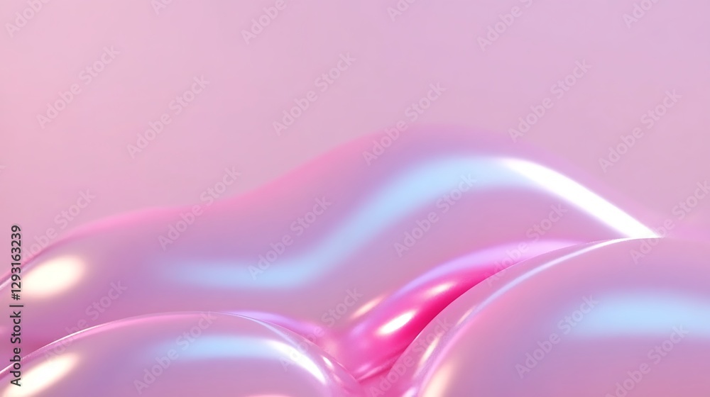 Poster abstract pastel background with soft pink bubbles creating a smooth and reflective surface for moder