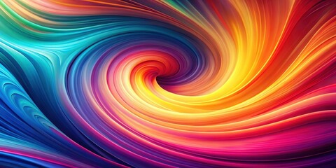 Fototapeta premium Gradient background abstract with swirling shapes and colors blending together in a mesmerizing dance, texture