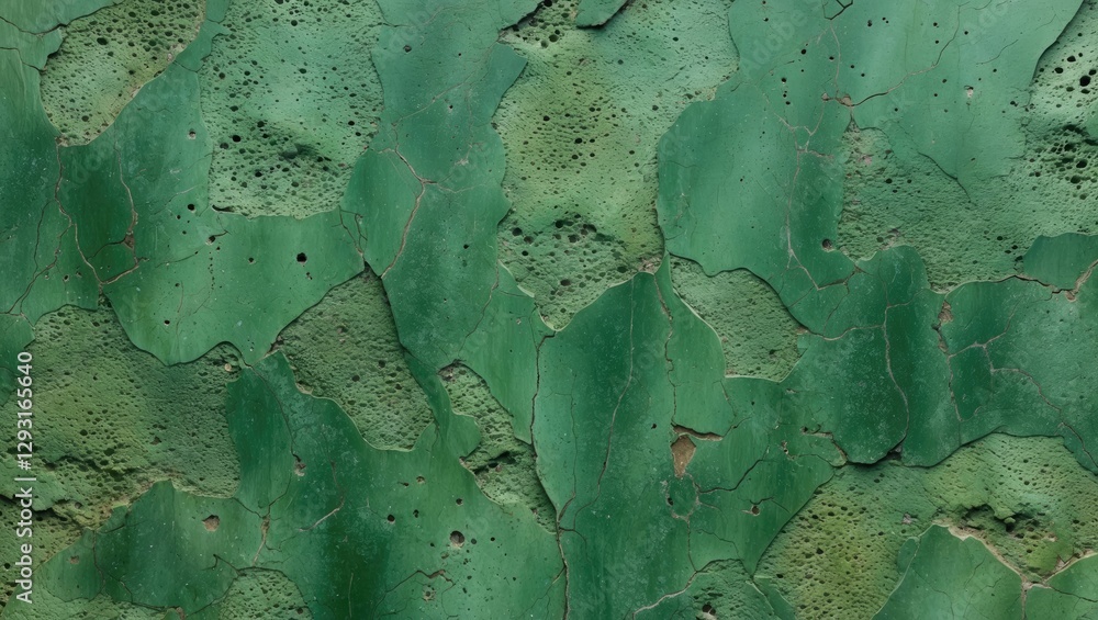 Poster textured green concrete background with natural patterns and irregularities suitable for design or a