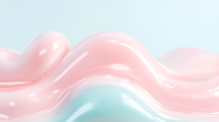 Abstract wave patterns with soft pastel colors creating a soothing visual for creative projects and backgrounds