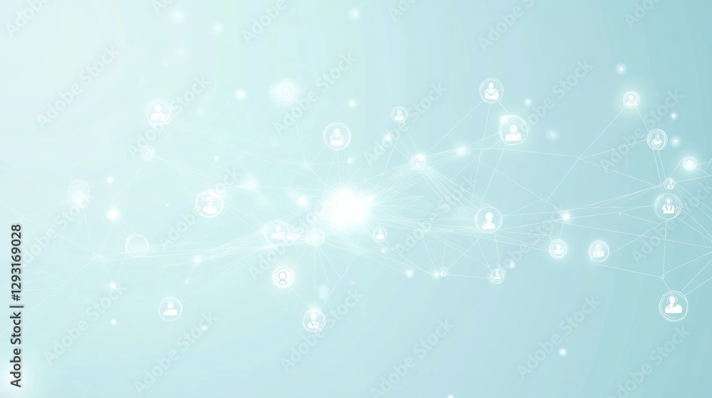 Poster abstract communication connection digital global graphic network
