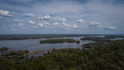 Aerial View of Kyiv, Ukraine – Cityscape and Landscape