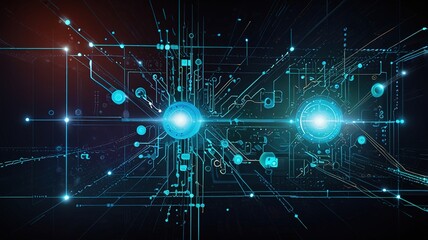 Obraz premium Creative inovative technology background