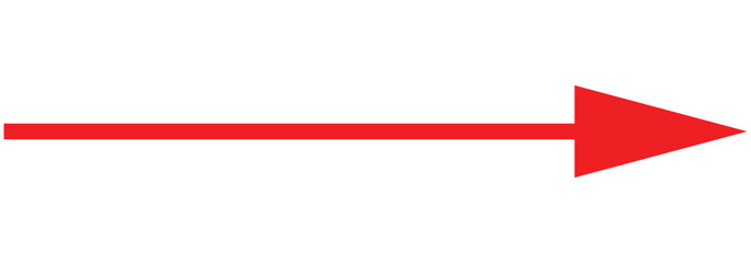 Straight thin line long arrow . thin long arrow icon pointing to right or left side. flat style.