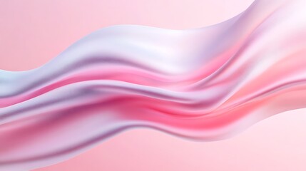 Beautiful flowing fabric in soft pastel pink and white tones creating an elegant and serene background design
