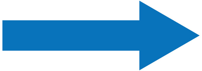 arrow icon, blue right arrow, blue direction pointer, straight pointed arrow icon, blue arrow transparent background, blue arrow no background.