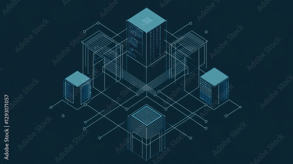 Poster abstract isometric cube network connectivity data center design
