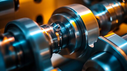 Metallic textures and smooth surfaces embody the essence of smart industry innovation.