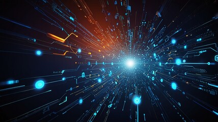 Fototapeta premium Creative inovative technology background