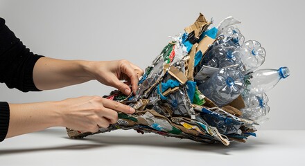 Recycled Bouquet: A Sustainable Art Installation