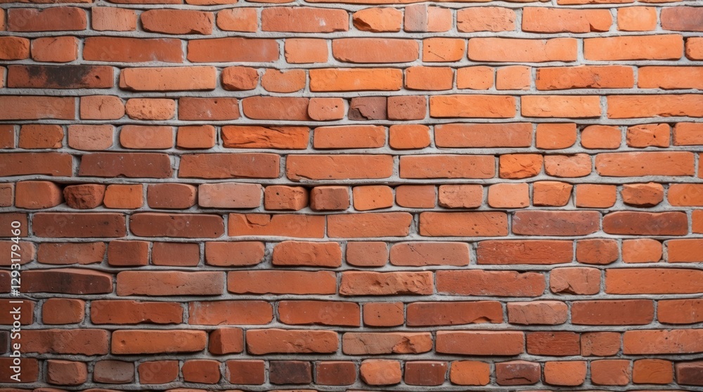 Poster textured red brick wall background with smooth finish perfect for design and architectural projects 