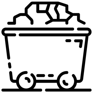 recommend clip art: coal vector outline icon