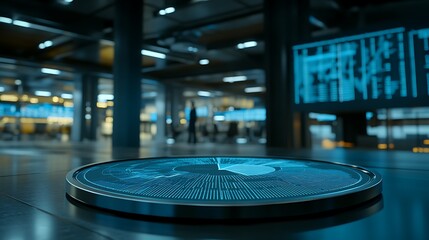 Data center floor display