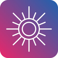 Sun Vector Icon Style