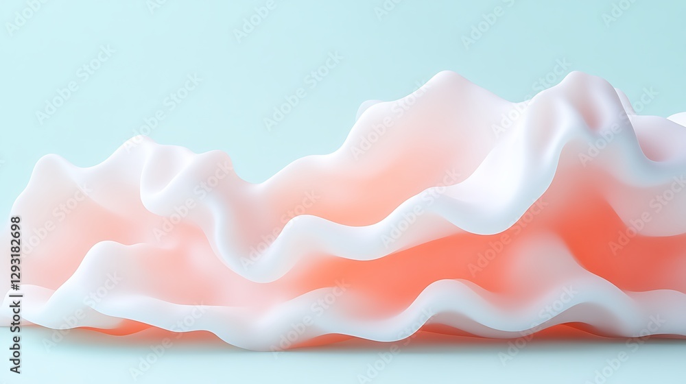 Aufkleber elegant soft colored fabric flowing gently on a calm background for design and art projects