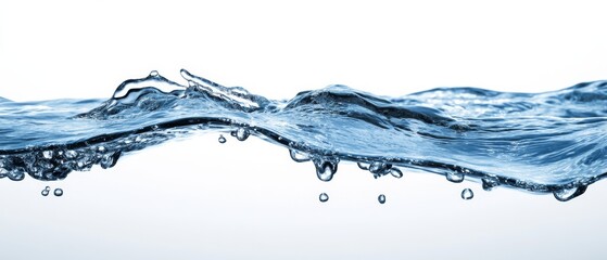 A wave of water with many small bubbles
