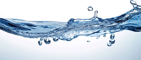 A splash of water with many small droplets