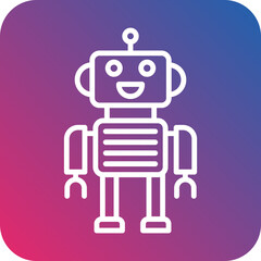 Robotics Vector Icon Style