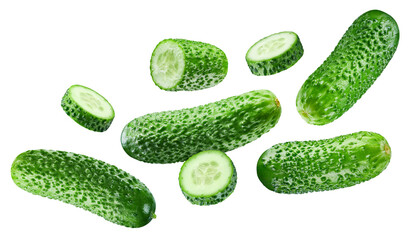Cucumber isolated on white background