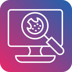 Cookie Tracking Vector Icon Style