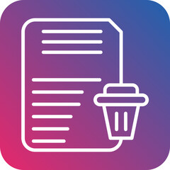 Data Erasure Vector Icon Style