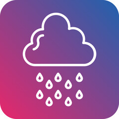 Raining Vector Icon Style