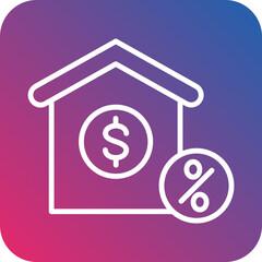 Loan to Value Vector Icon Style