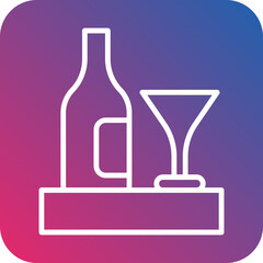 Drinks Cafe Vector Icon Style