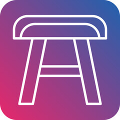 Stool Vector Icon Style