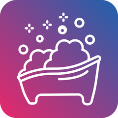 Baby bathtub Vector Icon Style