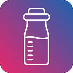 Milk bottle Vector Icon Style