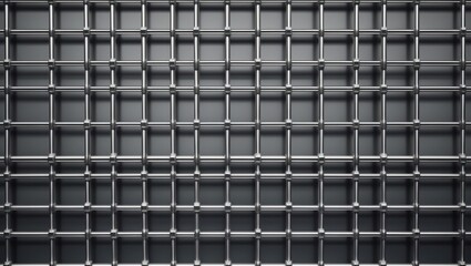 Stainless steel mesh grid texture background with intricate metallic pattern for industrial and design applications.