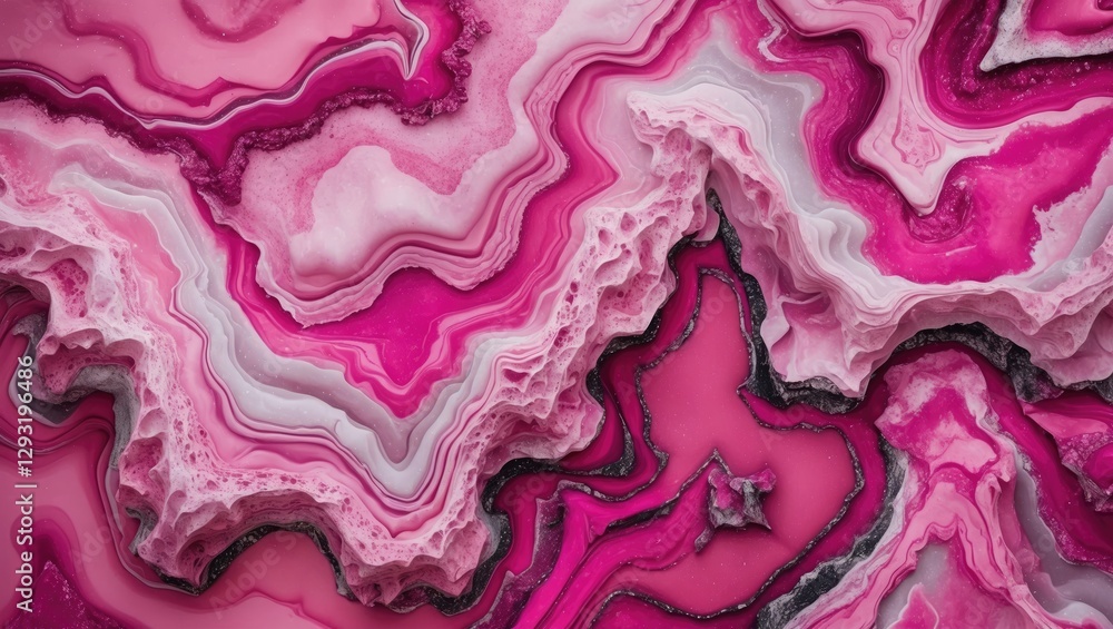 Poster abstract pink marble texture background with flowing patterns ideal for elegant design projects and 