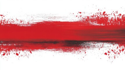 Abstract Red and Black Brushstrokes - A Striking Visual Feast
