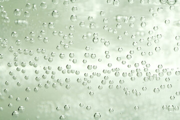 Refreshing soda water as background, closeup view