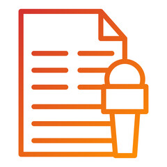 Fototapeta premium Vector Design News Report Icon Style