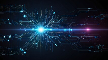 Obraz premium Creative inovative technology background