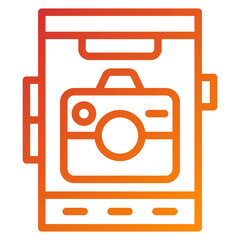 Vector Design Mobile Camera Icon Style