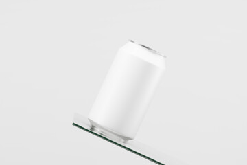 white soda can bottle 